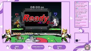 Kevbot (Blue Fox) vs Agent (Red Fox) at Meoweekly #1 Losers Semis