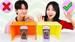 랜덤뽑기 음료 챌린지 Mystery Drink Challenge | 유토매치