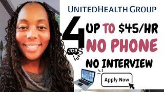 United Health Group is Hiring!! Part & Full Time WFH Jobs No Interview