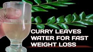Curry leaves water for fast weight loss | weight loss journey | Health and fitness | curry leaves