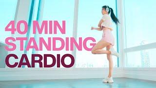 No Jumping No Repeats No Talking - 40 Min Standing Cardio Workout