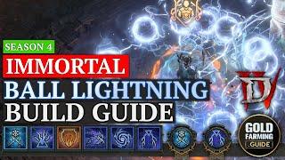 Best Immortal Ball Lightning Sorcerer Build Guide. Infinite Flameshield BL for Season 4 Diablo IV.