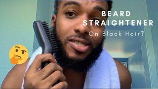 Does a Beard Straightener Work on Black Hair? | How To Use a Beard Straightener (REVIEW)