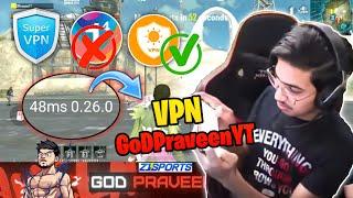 GoDPraveen YT VPN | GoDTusharOP Using this VPN | Pubg Mobile Lite | Maxcristo