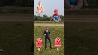 Flying crying babies catching vs dog, hen part  5 & Gorilla - Funny vfx magic