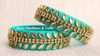 How to make Silk thread bangles at home | Handmade Bangles |  Latest Silk thread bangles