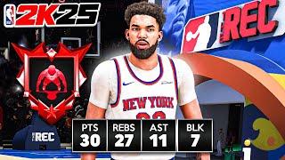 99 KARL-ANTHONY TOWNS BUILD is UNSTOPPABLE in the RANDOM REC (NBA 2K25)