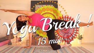 Yoga Break •15 min• Postures au sol | Etirements profonds (Pratiquez quand vous n'avez pas le temps)