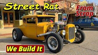 Model A Ford Coupe Hot Rod Build From Scrap Highlights