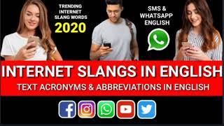 WHATSAPP & INSTAGRAM ENGLISH 2020| SLANG WORDS IN ENGLISH 2020| ENGLISH ACRONYMS & ABBREVIATIONS