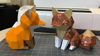 Best Fall craft - 3D Fox Box Cricut Tutorial