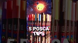 5 POSCA pen Tips for Beginners! Satisfying #shorts