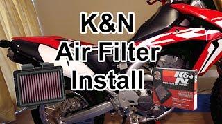 CRF250L K&N Air Filter Install