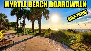 Myrtle Beach Boardwalk FULL Tour on a Bike & Ocean Boulevard Attractions!