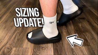 YEEZY SLIDE SIZING GUIDE 2023! Yeezy Slide Onyx Full Review & Try On!