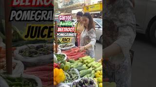 For skin glow, immunity boost and detox - carrot aamla beetroot pomegranate juice - have it daily
