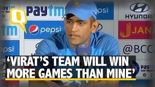 The Quint: “Virat’s Team Will Win More Matches Than Mine,” Says MS Dhoni