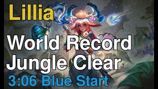 Lillia Jungle Clear World Record | 3:06 Blue Start