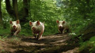 Releasing Farm Pigs into the Woods (FIRST TIME)