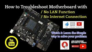 Motherboard Troubleshooting || No Internet or LAN Connection