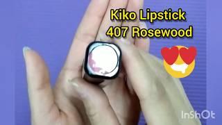 Kiko Smart Fusion Lipstick 407 Rosewood | Unboxing