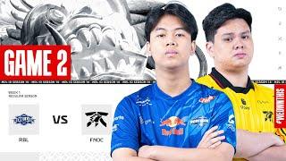 REBELLION ESPORTS vs FNATIC ONIC | Regular Season Week 1 Day 3 | Game 2 | #MPLIDS14