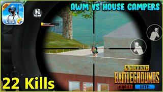 AWM vs House Campers | PUBG MOBILE LITE Solo vs Squad Gameplay