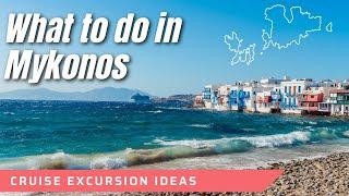 Cruise Port Day in Mykonos | Best Beach Club Experience | What to do in Mykonos | Cruise Travel Tips