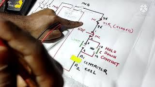 DOl Starter Troubleshooting with  Power and control circuit diagram with practical