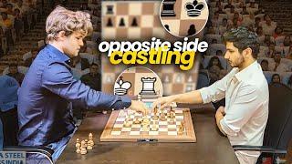 Magnus Carlsen vs Vidit Gujrathi | Opposite side castling | Tata Steel Chess India 2024