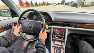 1990 Mercedes Benz 420 SEL - Driving Video 2