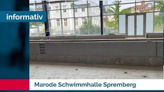 Marode Schwimmhalle Spremberg - Sprembergs Schwimmhalle eine reinste Baustelle