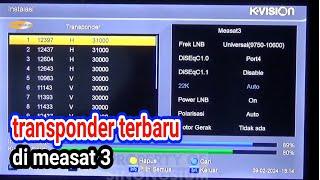 transponder terbaru di satelit measat3 ku band