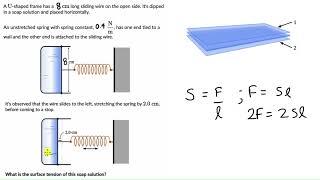 Worked example: Surface tension | Mechanical properties of fluids | Physics | Khan Academy