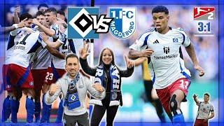 3:1! HSV mit TRAUMHALBZEIT zum Sieg in Unterzahl  MAGDEBURGER SERIE ENDETStadionvlog HSV VS 1. FCM