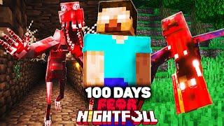 I Survived 100 Days of FEAR NIGHTFALL in Minecraft Hardcore!