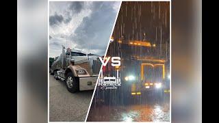 INTERNATIONAL EAGLE 9400 vs KENWORTH T-800 FORTRUCK EXPOSITION