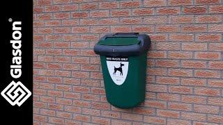 Glasdon UK | Wall Mounted Fixing Demonstration | Retriever 35™ Dog Waste Bin