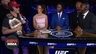 Colby Covington, Kamaru Usman get heated during UFC Fight Night Post Show | ESPN MMA