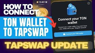 HOW TO CONNECT TON WALLET TO TAPSWAP AND WITHDRAW (COMPLETE GUIDE) #tapswapwallet