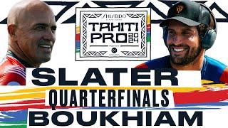 Kelly Slater vs Ramzi Boukhiam | SHISEIDO Tahiti Pro pres by Outerknown 2024 - Quarterfinals