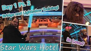 Lightsaber training | Gaya Concert | StarWars Hotel Starcruiser | Day 1 Part 2 | Disney World