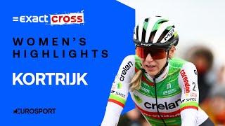 GREAT WIN!  | Women's Exact Cross Kortrijk Race Highlights | 2024-25 Cyclocross Season