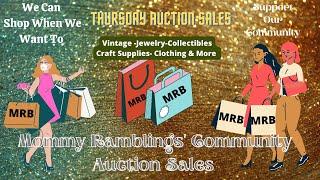 Thursday Afternoon Auction Sales - Vintage -Jewelry- Collectibles and More