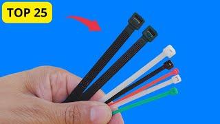 Few people know the cool secrets of cable ties that you can make at home!