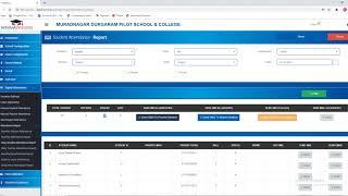 Attendance Report Dataplus Education Management System.