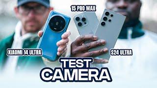 Xiaomi 14 Ultra vs S24 Ultra vs iPhone 15 Pro Max DEFINITIVE Camera Test