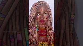 Atividade de Arte Pintura mulheres Africanas