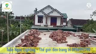 Thi công lắp đặt hệ thống đèn trang trí ngôi nhà mái nhật