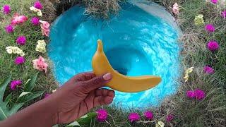 Big Whirlpool Hole Relaxing With Toys Fruits